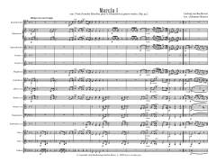 Marcia I (aus op. 45), Ludwig van Beethoven, arr. Johannes Meures - Partitur und Stimmen
